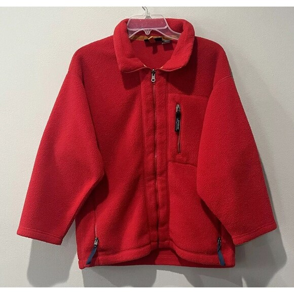 Patagonia Jackets & Blazers - Vintage Patagonia Jacket Women’s Medium Synchilla‎ Jacket II Red Zip Fleece USA